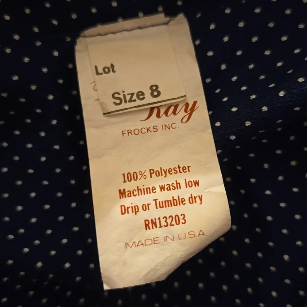 Berg Ray vintage dress size 8, early 80's - Picture 8 of 9